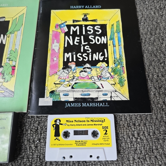 Vintage 1982 1987 Miss Nelson Is Missing Books Cassette Read A Long Books Retro - Picture 4 of 10